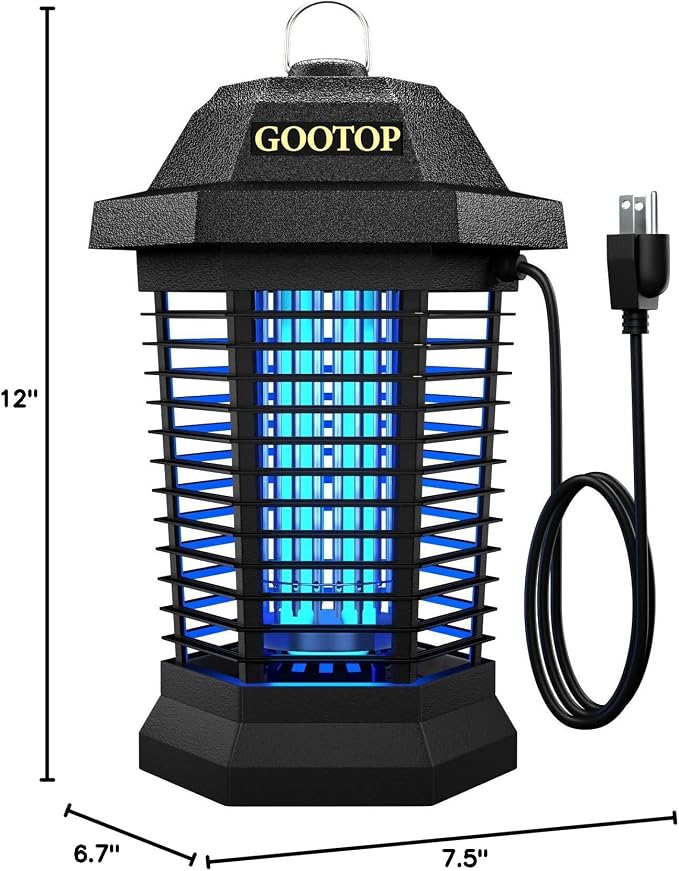 GOOTOP Bug Zapper Outdoor, Mosquito Zapper, 3 Prong Plug in Electric Fly Zapper - Image 8