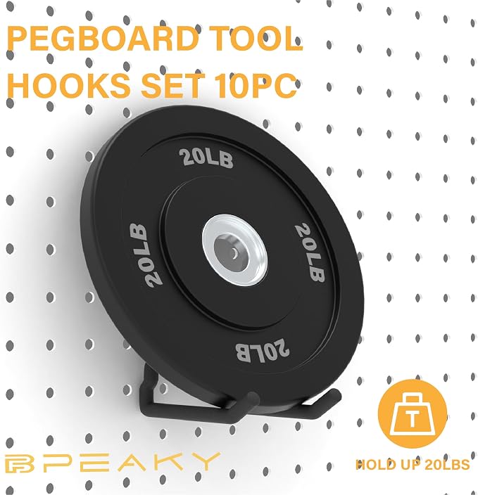Heavy Duty Pegboard Hooks 10PC - Image 3