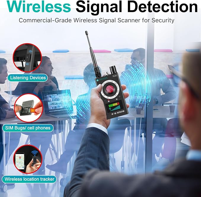 JMDHKK Hidden Camera Detector, Bug Detector & GPS Tracker Detector – RF - Image 5