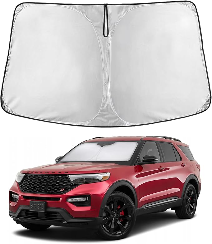 Econour Windshield Sun Shade for 2020-2025 Ford Explorer SUV Accessories by EcoNour