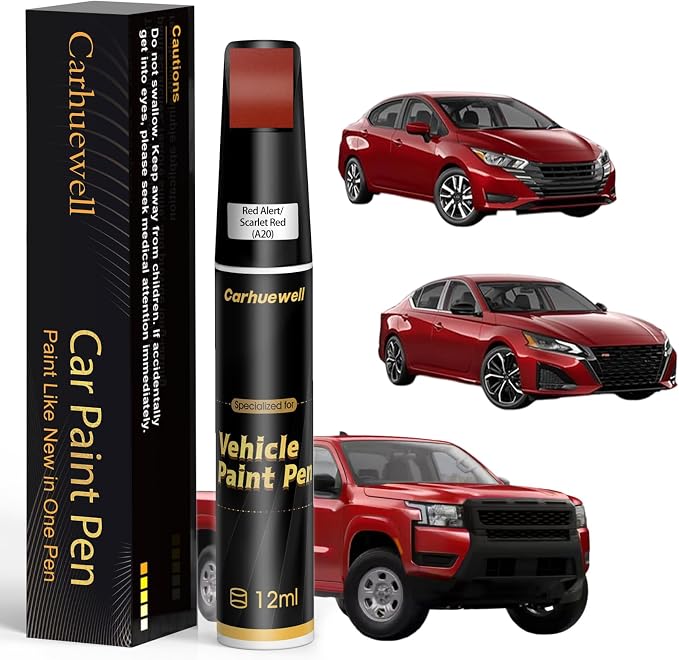 Red Alert/Scarlet Red Touch Up Paint Compatible by Carhuewell