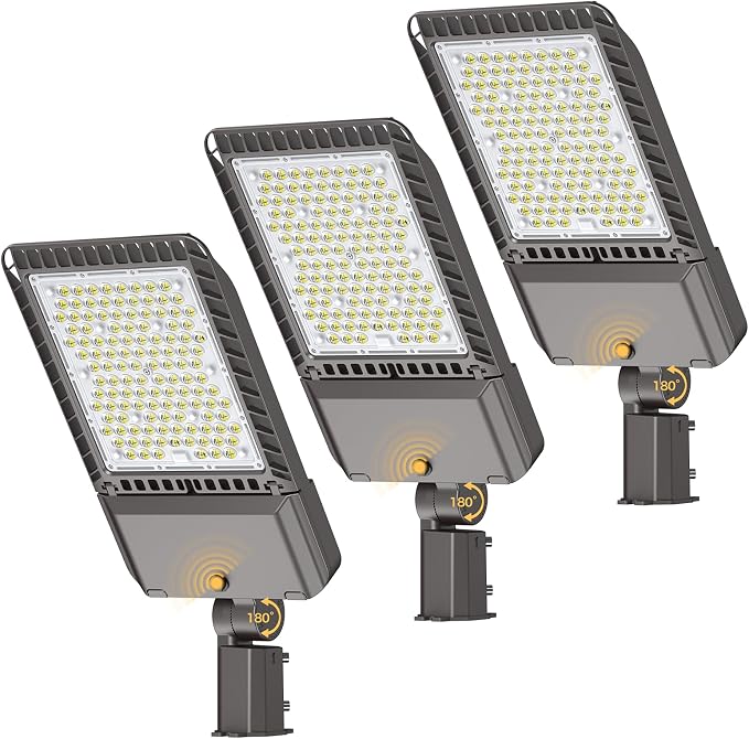 LED Parking Lot Lights 340W Commercial Oudoor Lighting Dusk to Dawn Photocell by Franjulia