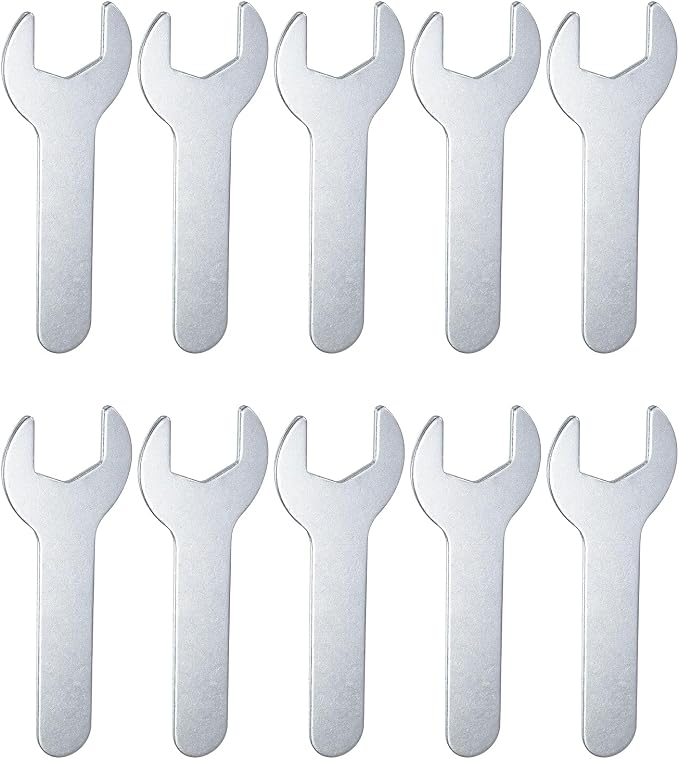 HARFINGTON 10pcs Small Wrench Open End Wrench 18x92x2mm Metric U-Shaped Single by HARFINGTON
