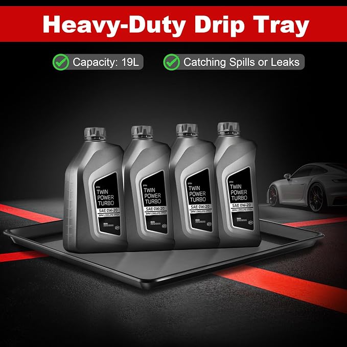 6Pcs Extra Large Car Oil Drip Pan- 35.4 x 24 x1.6 Inches Oil Drain Pan - Image 5