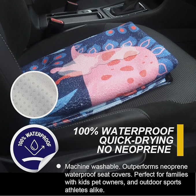 Back Seat Cover for Car Trucks Van SUV, Waterproof Rear Bench Towel Seat Covers - Image 3