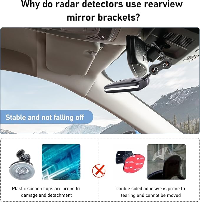 Radar Mount Mirror Mount Bracket - Image 3