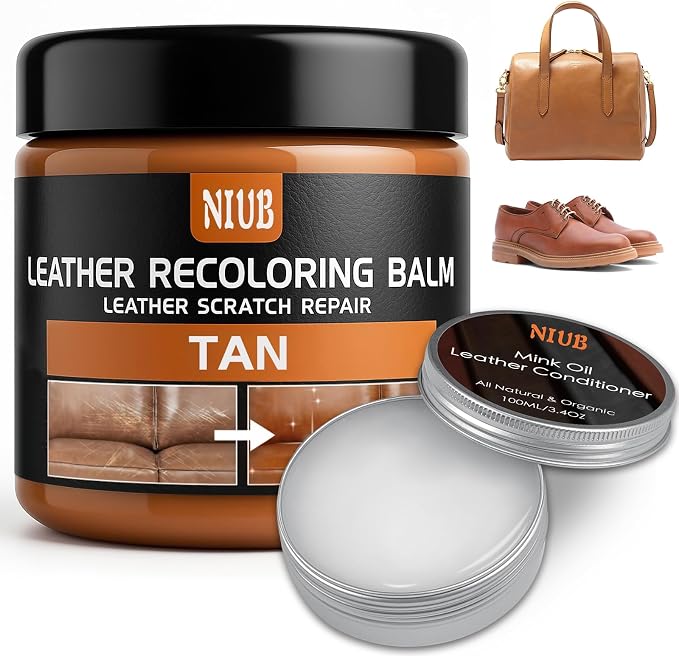 Leather Recoloring Balm Leather Color Restorer Scratch Repair Leather Paint by NIUB