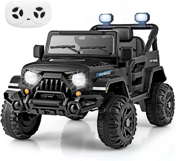 Costzon 12V Kids Ride on Truck Car, Electric Vehicle w/Remote Control, Threaded by Costzon