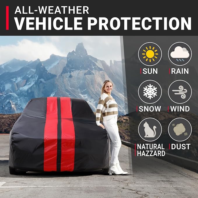 iCarCover Custom Car Cover for Chevy Corvair Station Wagon Waterproof All - Image 2