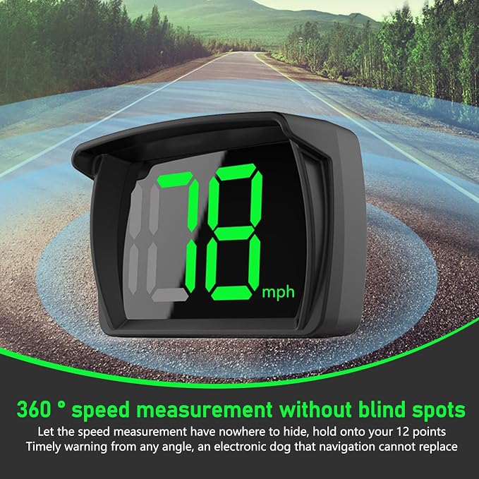1 PC Speedometer HUD for Cars Trucks Motorcycles USB Plug & Play Digital MPH - Image 7
