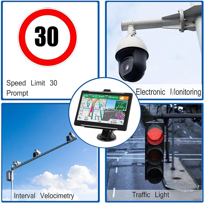 GPS Navigator for Car Truck RV, Latest 2025 Map 7 inch Touch Screen Car GPS - Image 3