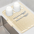 Silicone Dish Drying Mat for Kitchen Counter, Dish Drying Pad, Non-Slip Drain by TIKNIKHomeOutdoor
