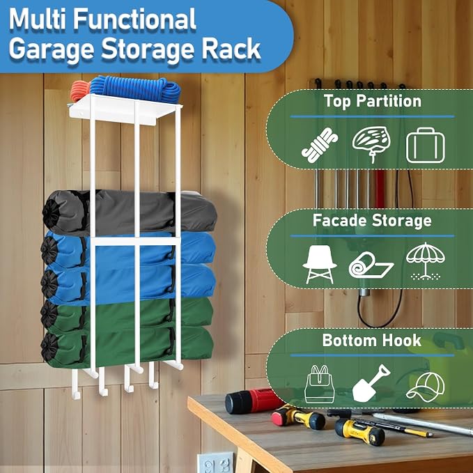Camping Chair Wall Storage for Garage - Image 4