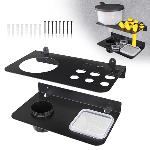 Coolant Funnel Kit Holder Storage Rack Includes 2 Plastic Removable Drip Cups by SKYJDM