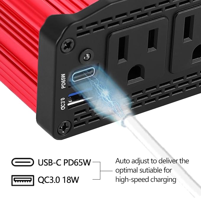 ALLWEI 300W Car Power Inverter - Image 7