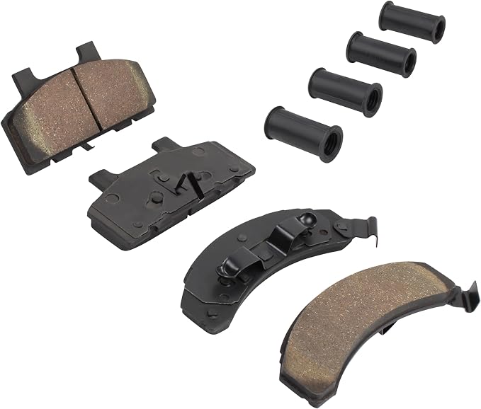 Premium Semi-Metallic Front Brake Pads Compatible - Image 2