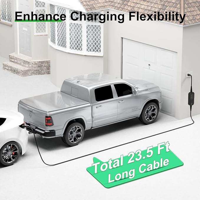 16 Amps Level 1 Tesla Charger, NEMA 5-15 Plug, Portable Electric Car Charger - Image 6