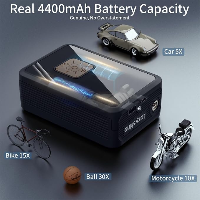 Portable Air Pump for Car Tires, 150 PSI Tire Inflator Cordless - Image 3