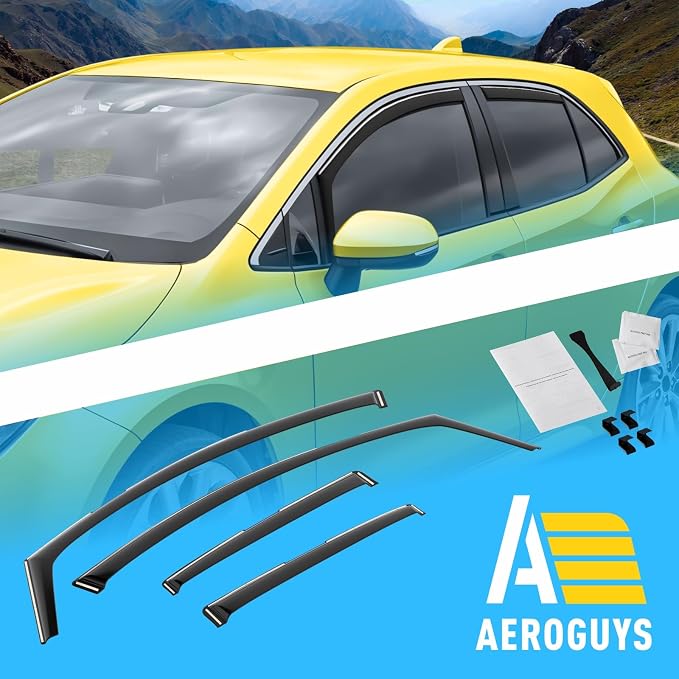 Extra Durable Window Deflectors in-Channel Window Visors Rain Guards Fit - Image 8