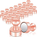 22 Pack Fridge Magnets, Rose Gold Strong Magnets by MAGXCENE