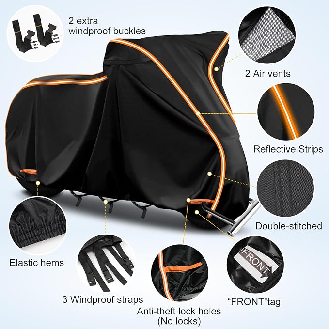420D Waterproof Motorcycle Cover - Image 2