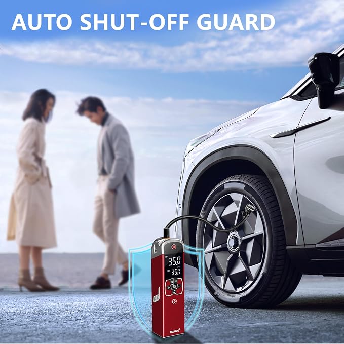 Tire Inflator Portable Air Compressor: Cordless Deflatable Air Pump - Image 3