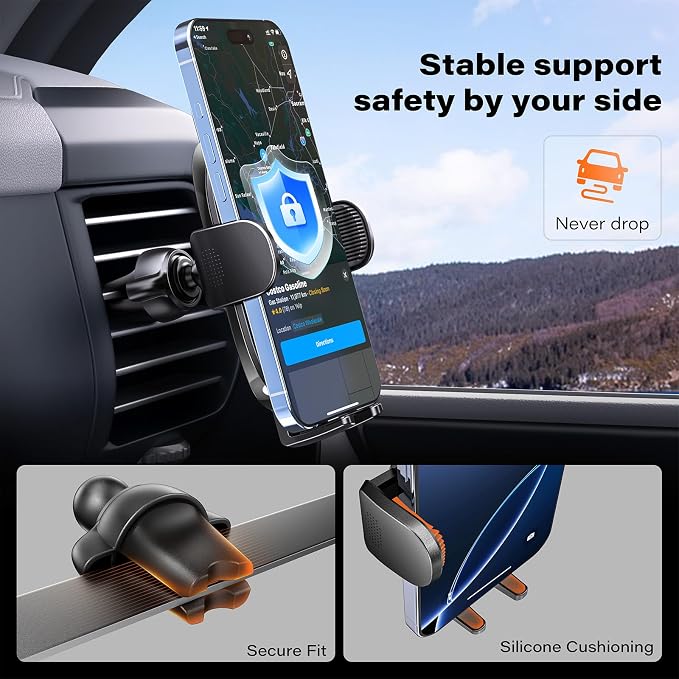APPS2Car Suction Cup Phone Mount, Windshield/Dashboard/Air Vent Car Phone - Image 3