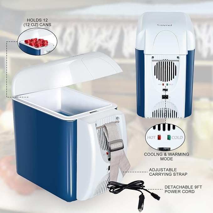 CAYNEL 12V 7.5 Quart Personal Thermoelectric, 7.5 Liter Capacity, Portable - Image 3