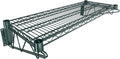 14" x 36" Green Epoxy Wire Wall Mount Shelf by Krollen+Industrial