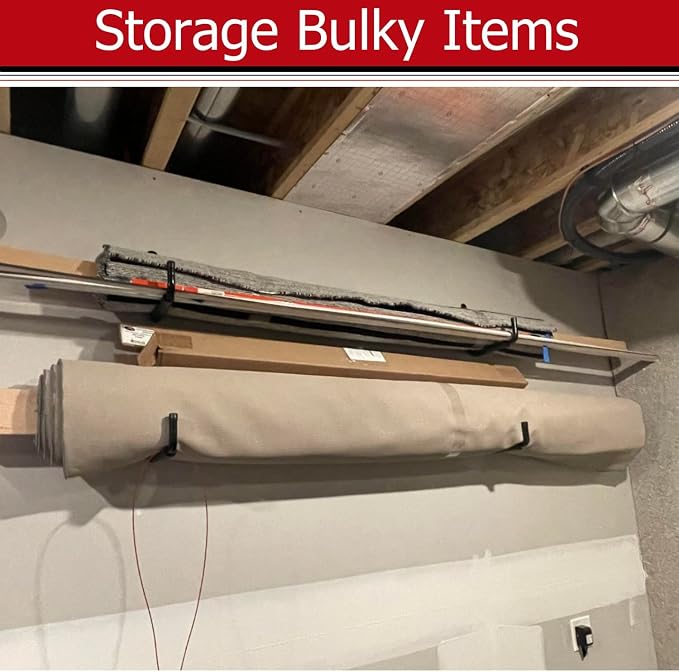 Large Garage Storage Hooks, 12.4 Inch Heavy Duty Garage Storage Organizer Wall - Image 6