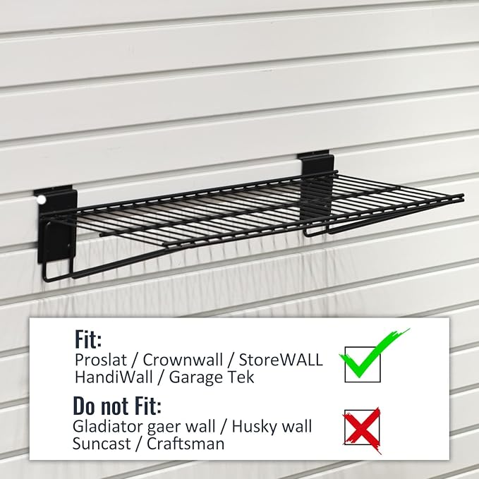 Slatwall Panel Garage Organizer PVC Slatwall Heavy Duty Wall Mounted Rack - Image 4