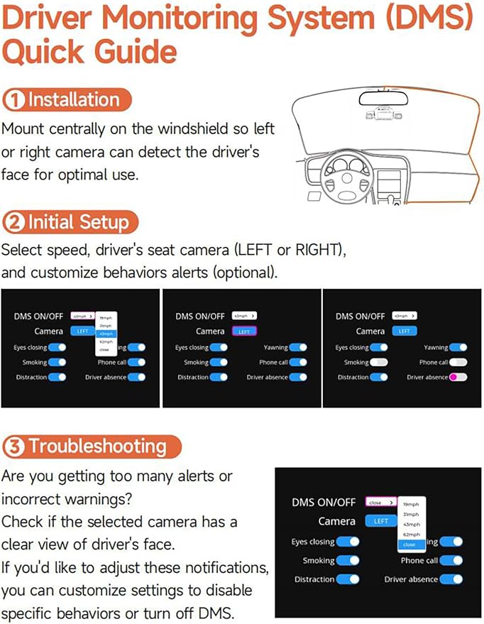 AI Dash Cam Front Rear Inside - Image 13