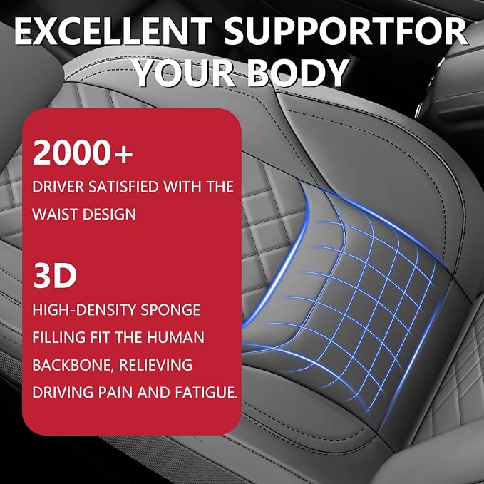 BABYBLU Chevy Chevrolet Silverado GMC Sierra Car Seat Covers Fit 2007-2023 2024 - Image 2
