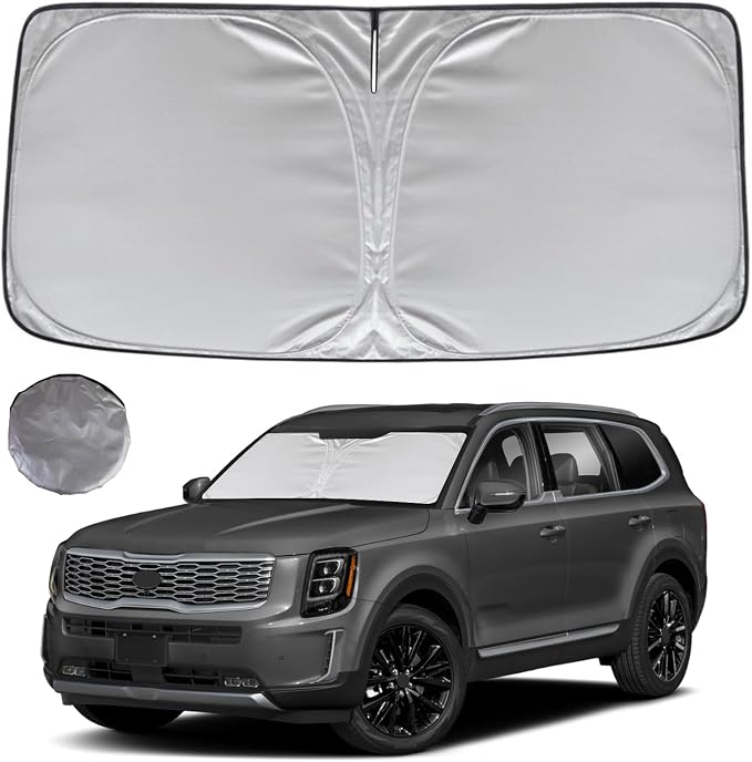 KAYZT Windshield Sun Shade for 2020-2025 Kia Telluride Foldable Sunshade SUV by KAYZT