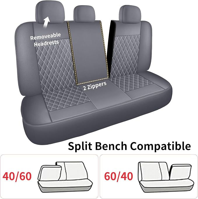Seat Covers for Car, Breathable and Waterproof Car Seat Covers, Premium - Image 8
