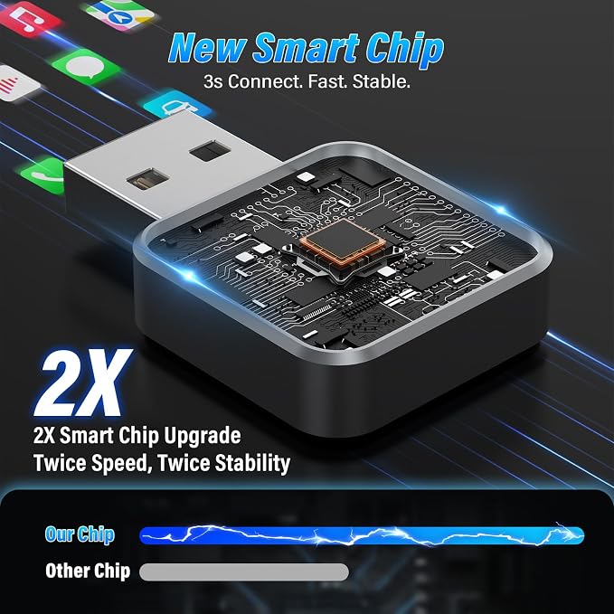 Wireless CarPlay Adapter for Apple iPhone, Converts Wired to CarPlay Wireless - Image 5