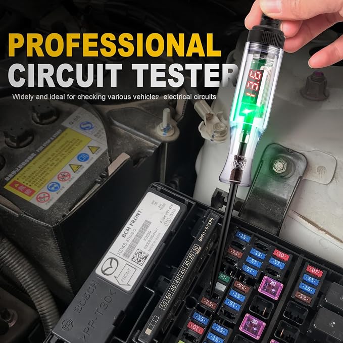 Automotive Test Light 5-90V Digital LED Circuit Tester - Image 6