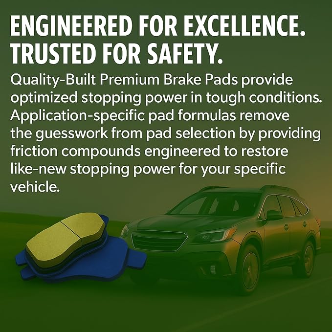 Premium Ceramic Front Brake Pads Compatible - Image 7