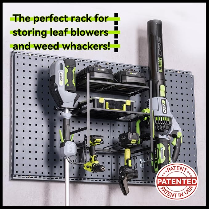KAFAHOM Leaf Blower and Weedeater Hanger, Lawn Power Tool Organizer Wall Mount - Image 6