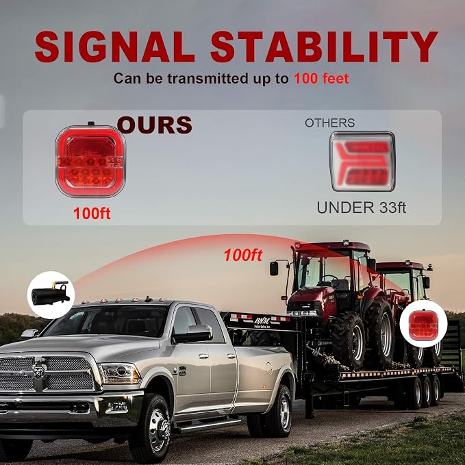 Agrieyes Halo Wireless Trailer Lights, 2 Mounting Options Magnetic Trailer Light - Image 6
