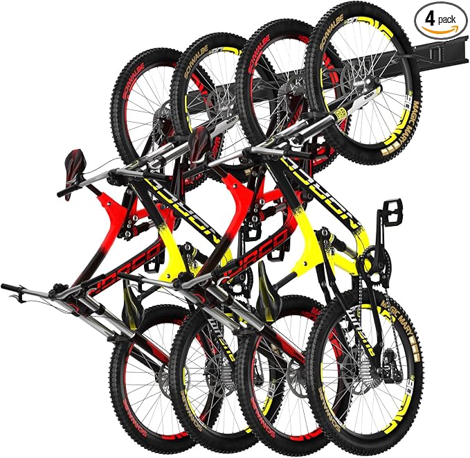 Bike Rack Wall Mount, Bike Hooks by Wallavant