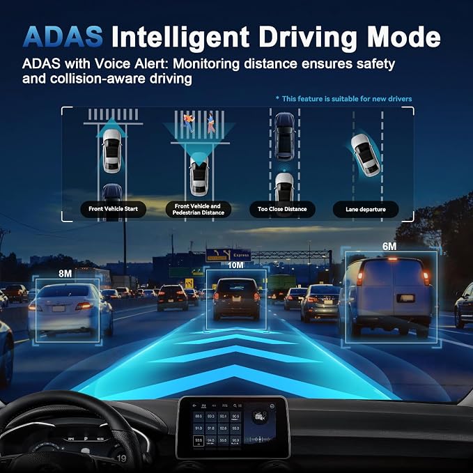 Dash Cam, 4K Dash Cam Front and Rear - Image 3