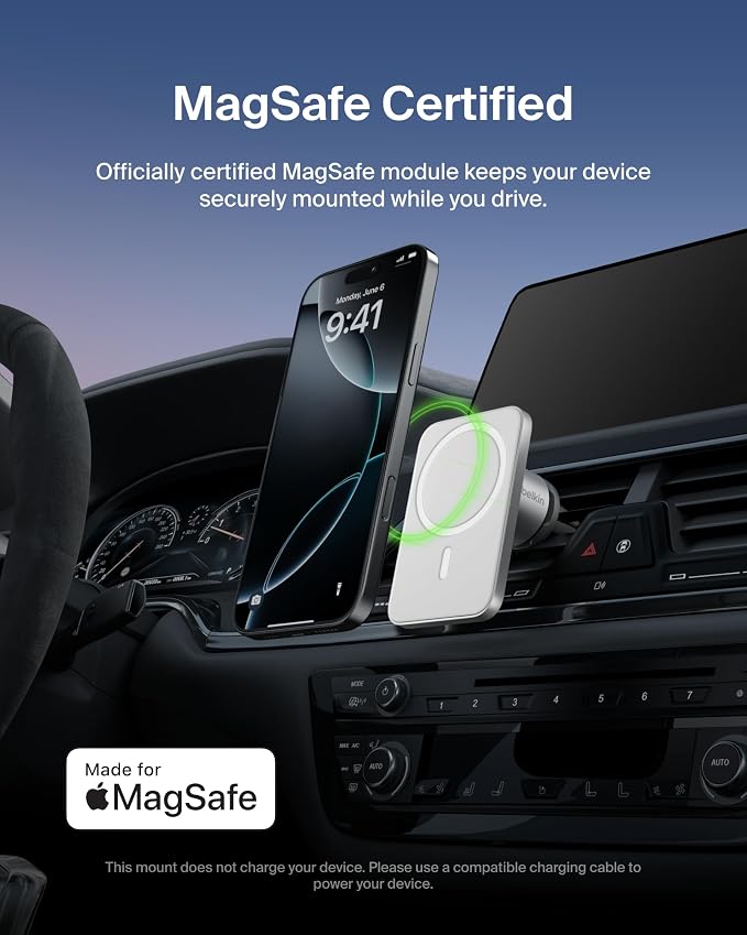 Belkin MagSafe Vent Mount Pro MagSafe iPhone Mount - Image 2