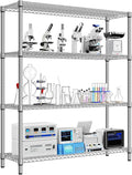 1760 LBs 4 Tier Storage Rack Metal Wire Shelving Unit, Storage Standing Shelf by MEIGAOPLASTICANDMETALHKCOLIMITED