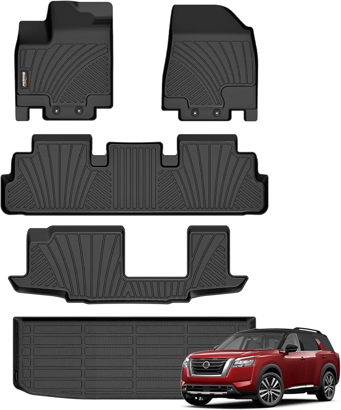 Binmotor-All Weather Floor Mats Cargo Liner Set by VisittheBinmotor