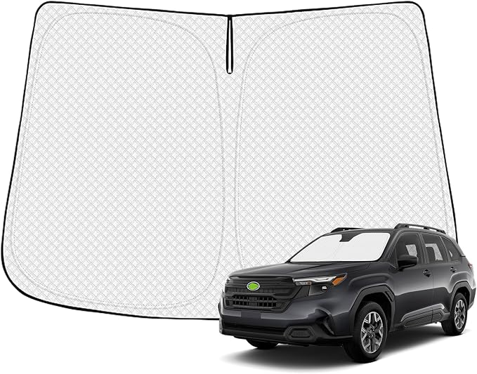 Windshield Sun Shade for 2025 2026 Subaru Forester Accessories Thicken 6-Layer by Canvcle
