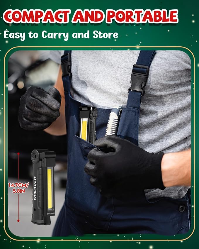 Coquimbo Tool Gifts for Men, Rechargeable LED Work Lights Grill Light - Image 6