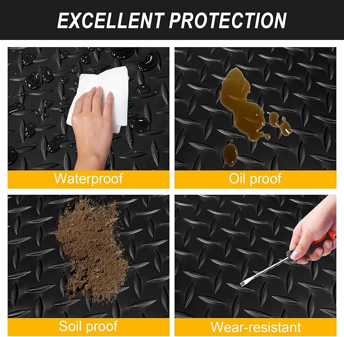 4x8FT Garage Floor Mat, 2.8mm Thickened Flooring Roll - Image 4