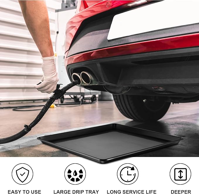 6Pcs Extra Large Car Oil Drip Pan- 35.4 x 24 x1.6 Inches Oil Drain Pan - Image 3