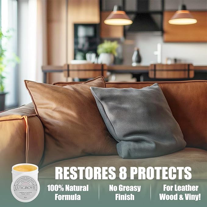 LUXGROVE® Leather & Furniture Repair Salve- Polisher, Moisturizer, and Restorer - Image 3